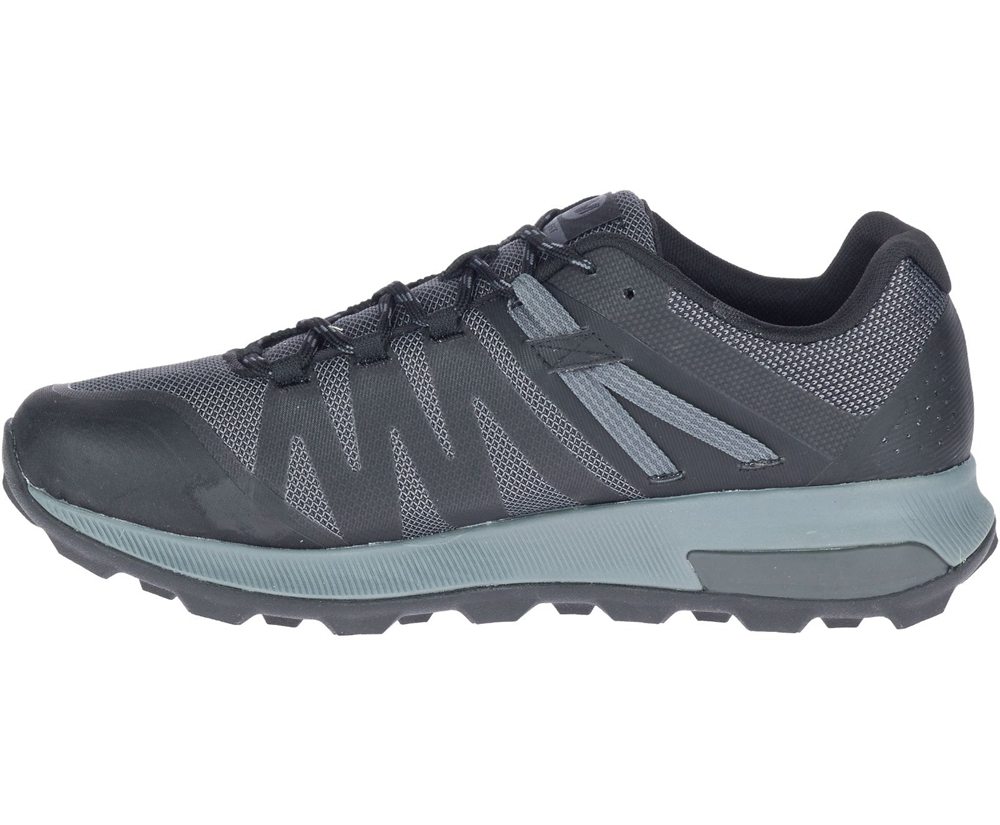 Merrell Hiking Shoes Black - Zion FST - Mens 53HTJOWSF